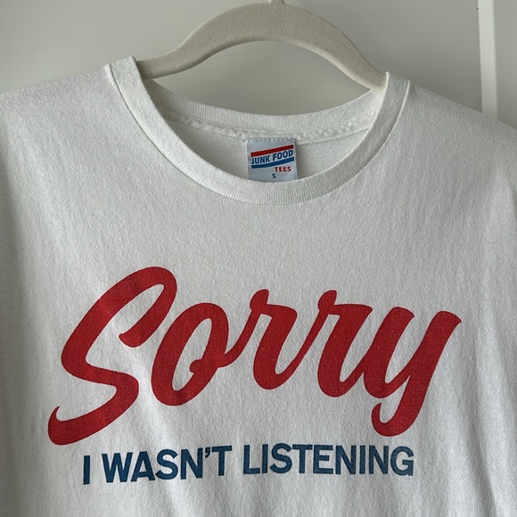 Junk Food “Sorry I Wasn’t Listening” Tee - Picture 2 of 4